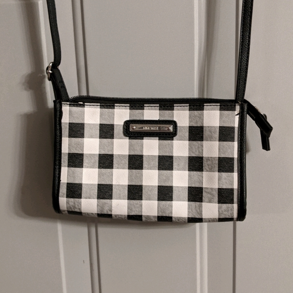 Nine West Small Gingham Crossbody